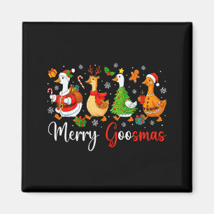 Imã Natal Ganso Bobo Divertido Goosemas Alegre Natal Á