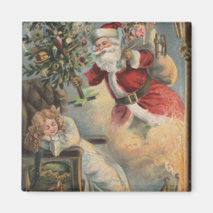 Imã Natal GreetingSanta com árvore e presentes