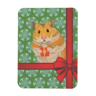Ímã Natal Hammy do hamster do Natal