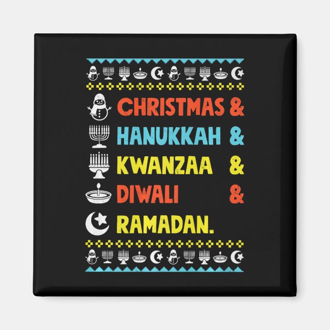 Imã Natal Hanukkah Kwanzaa Diwali Ramadan Funny Ug (Frente)