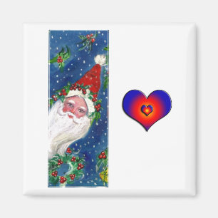 IMÃ NATAL I CARTA / PAPAIS NOEIS MONOGRAMA DE FITA VER