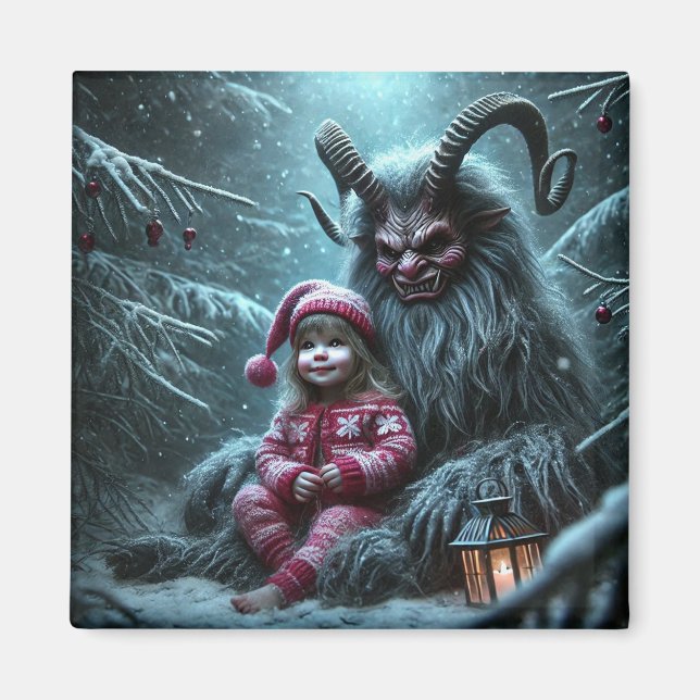Imã Natal Krampus Magnet (Frente)