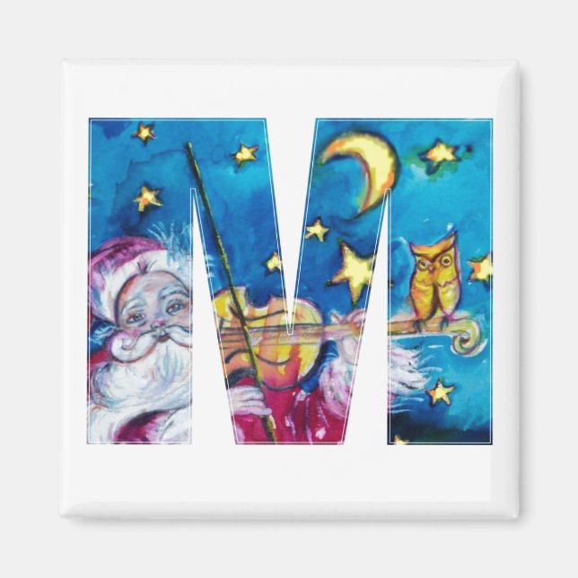 IMÃ NATAL M CARTA/PAPAIS NOEIS INSPIRADOS MONOGRAMA (Frente)