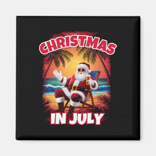 Imã Natal masculino em julho divertido santa natal ver