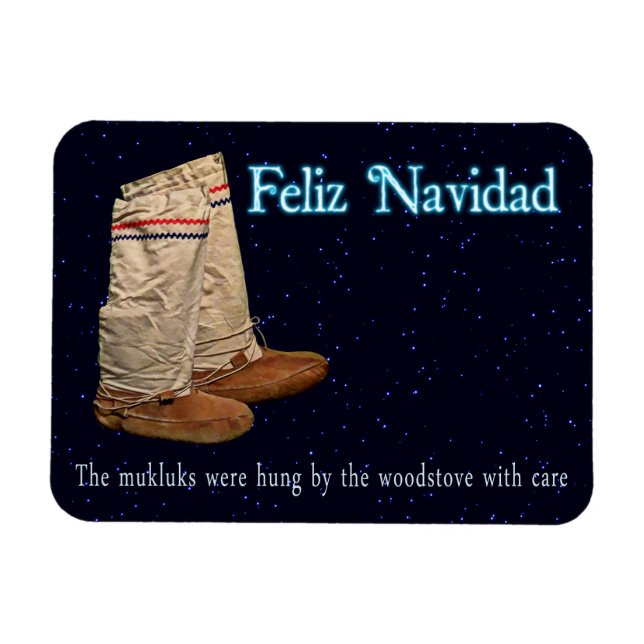 Ímã Natal Mukluks (Horizontal)