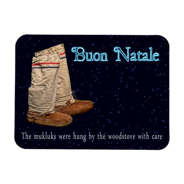 Ímã Natal Mukluks (Horizontal)
