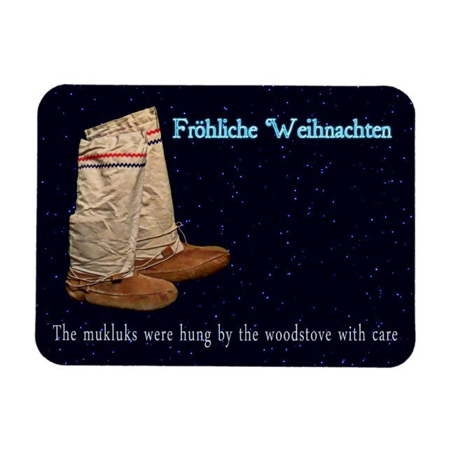 Ímã Natal Mukluks (Horizontal)