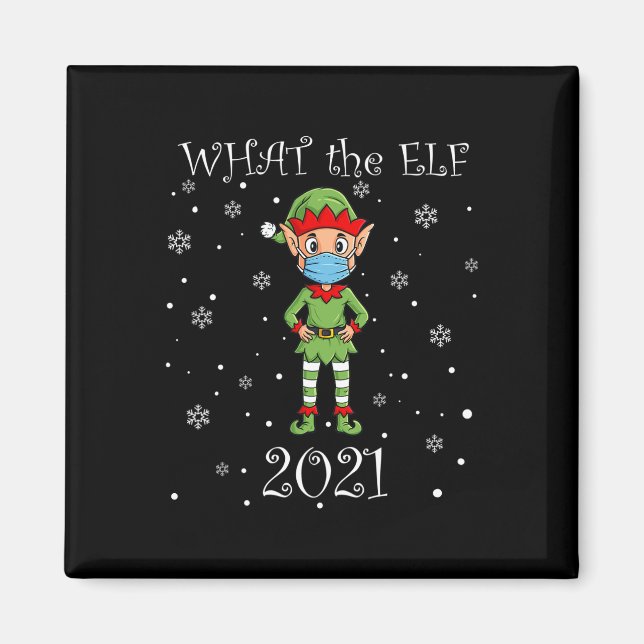 Imã Natal O Que O Elf 2021 Divertido Xmas (Frente)