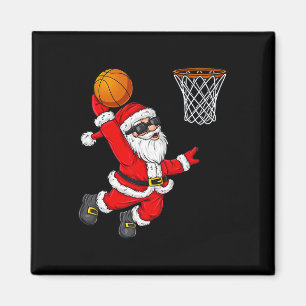 Imã Natal Papai Noel Dunking A Basball Boys Ki