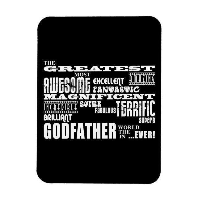 Ímã Natal para os melhores padrinhos (Vertical)