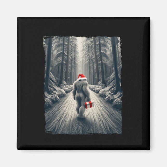 Imã Natal Pé Grande Natal Sasquatch Acredite  (Frente)