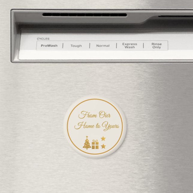 Imã Natal Personalizado a Ouro (In Situ (Dishwasher))