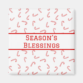 Imã Natal personalizado de canas candi