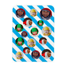 Ímã Natal personalizado de quatro fotos 🎄 feriado