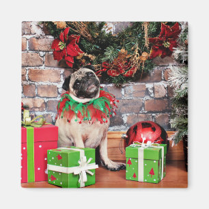 Imã Natal - Pug - lírio Lou