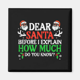 Imã Natal Querido Papai Noel Quanto Você Sabe Xmas Mul