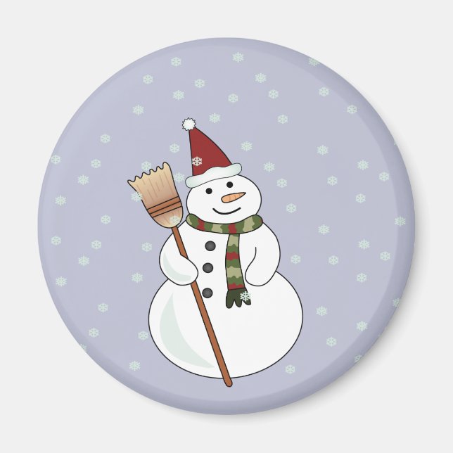 Imã Natal Snowman Magnet (Frente)