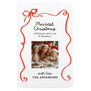 Ímã Natal tradicional e elegante do arco vermelho