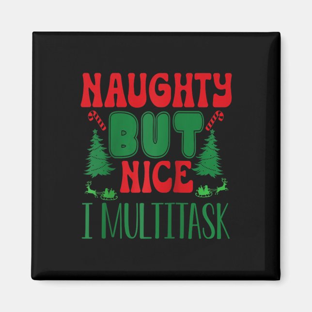 Imã Natal travesso, mas legal, eu multitarefa, Winter  (Frente)