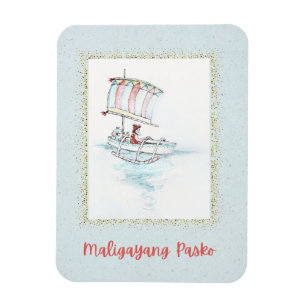 Ímã Natal tropical filipino Vinta Ref Magnet