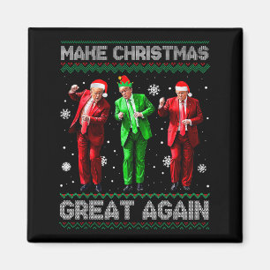 Imã Natal Trump Dança Faça O Natal Grande Novamente Fe