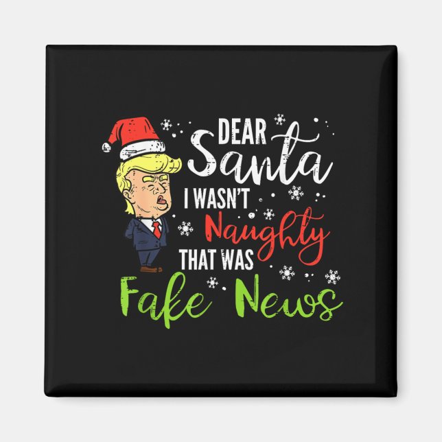 Imã Natal Trump Querido Papai Noel Notícias Falsas Xma (Frente)