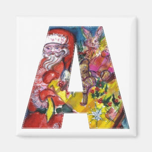 IMÃ NATAL UMA CARTA / PAPAIS NOEIS COM MONOGRAMA DE PR