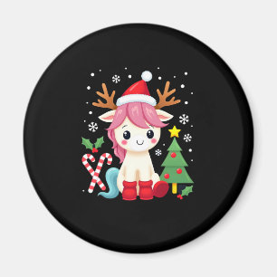 Imã Natal Unicórnio Magical Xmas Toddler Raparigas