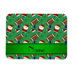 Ímã Natal verde conhecido personalizado do futebol