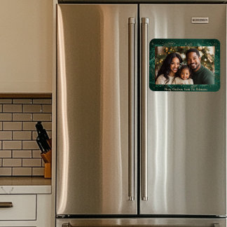 Ímã Natal Verde de uma Foto