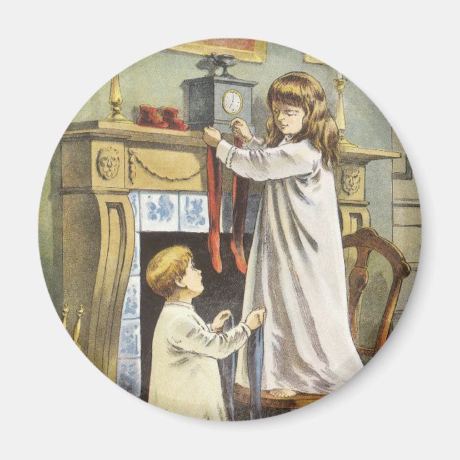 Imã Natal vitoriano, refeitórios de Natal para criança (Frente)