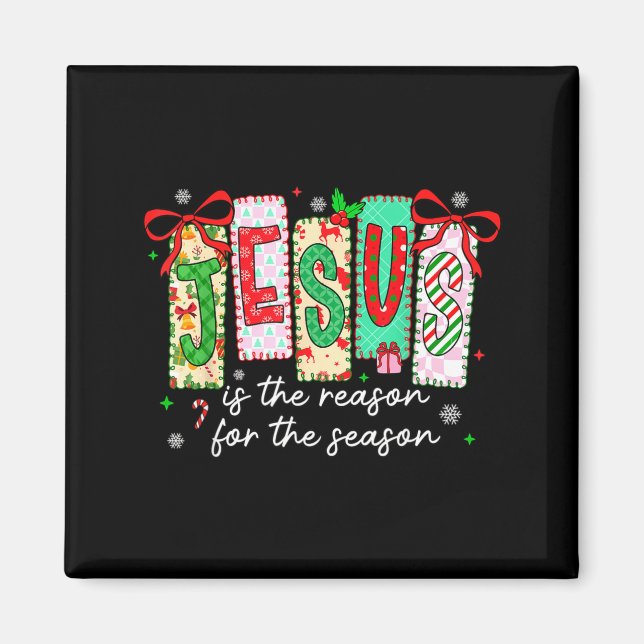 Imã Natal Xmas Jesus É A Razão Da Temporada  (Frente)