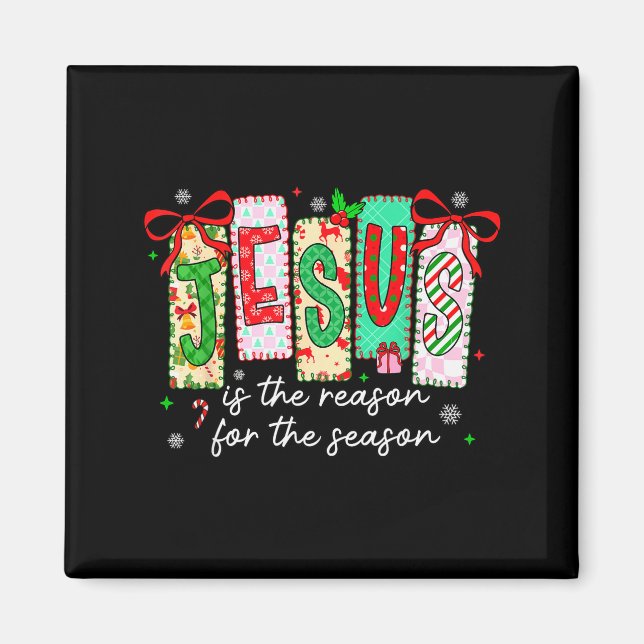 Imã Natal Xmas Jesus É A Razão Da Temporada  (Frente)