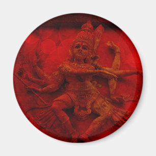 Imã Nataraj que dança o vermelho Grung da estátua do