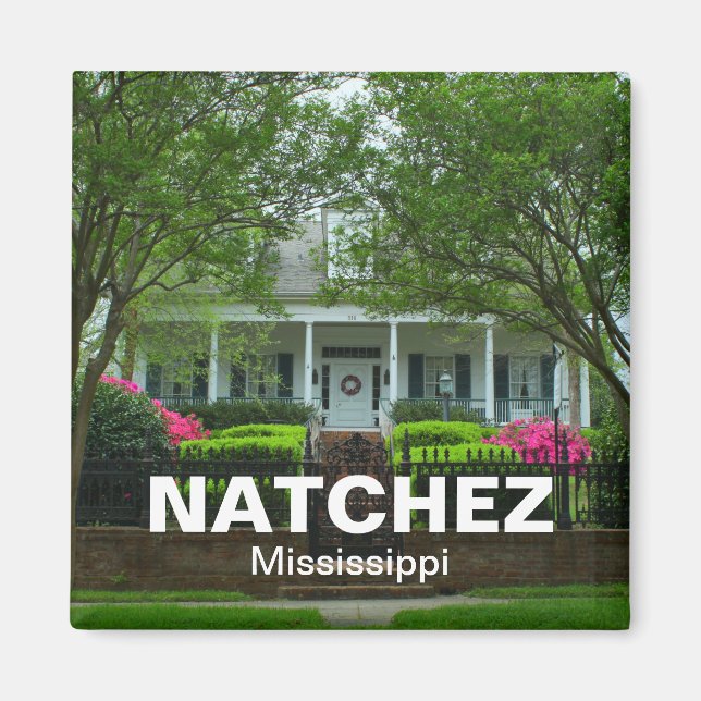 Imã Natchez, Mississipi, Souvenir de férias de Antebel (Frente)
