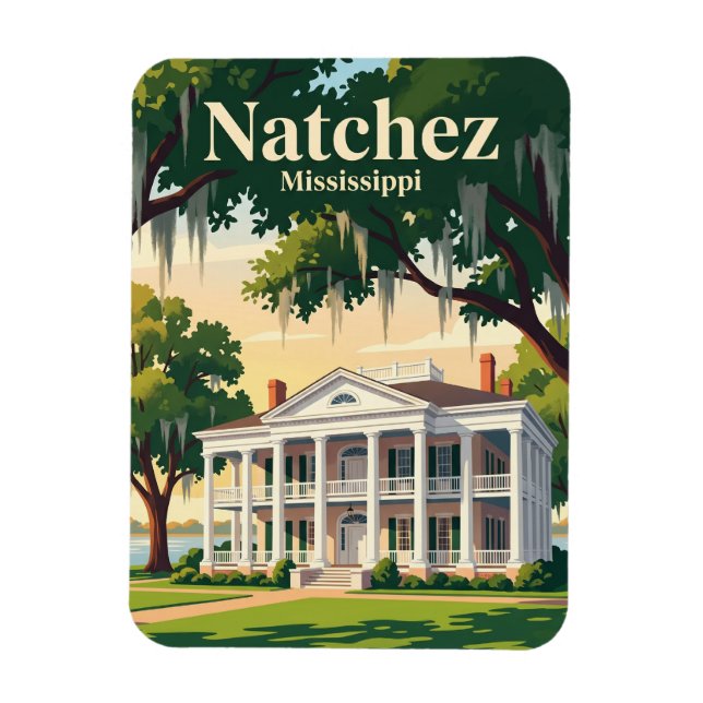 Ímã Natchez Mississippi (Vertical)