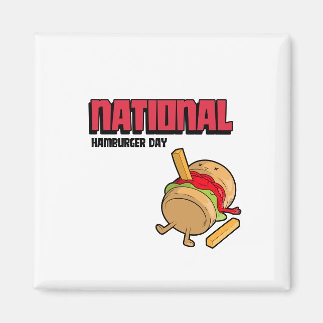 Imã National Hamburger Day (Frente)
