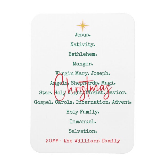 Ímã Natividade Natal Christian Faith Jesus Religião (Vertical)