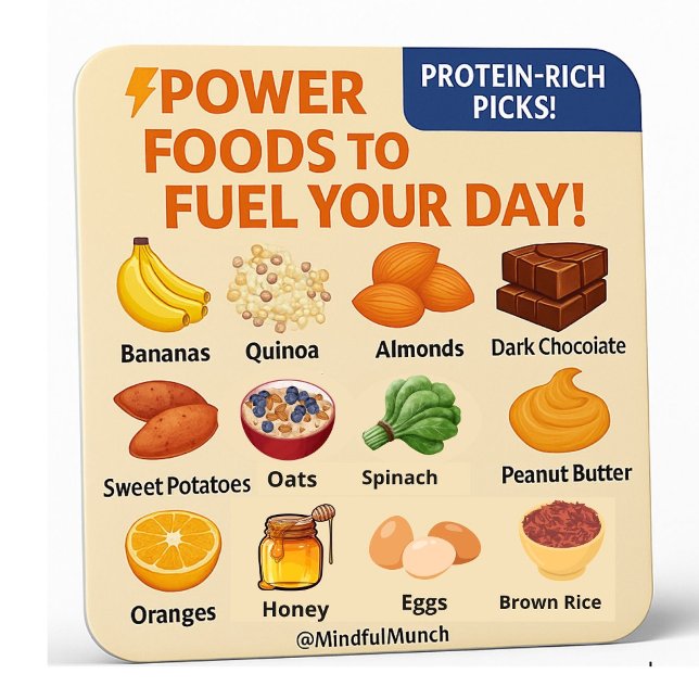 Imã Natural Energy Boosting Fridge Magnet (Boost your energy with this daily nutrition guide magnet—perfect for tired moms, students & busy pro)