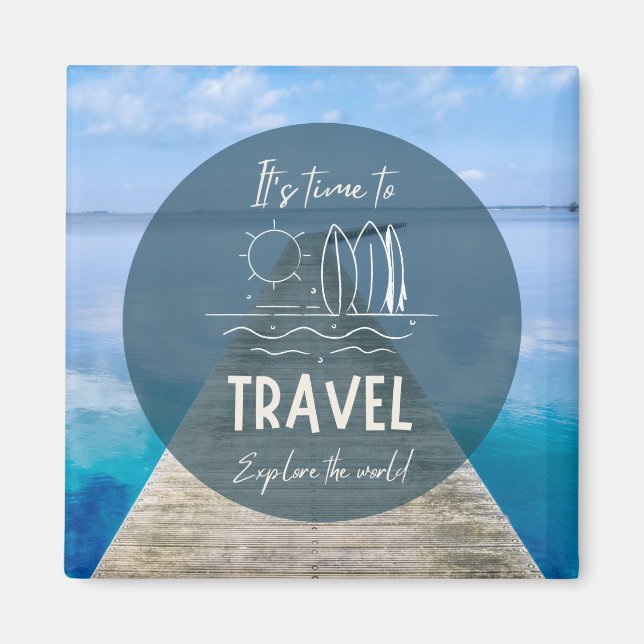 Imã Natureza Chegou a hora de fazer uma citação Viagem (Frente)