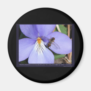 Imã Natureza Do Violeta-Pé De Pássaros De Amor