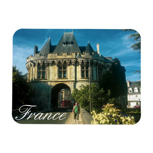 Ímã Natureza dos edifícios da rua Cityscape França (Horizontal)