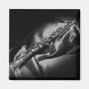 Imã Natureza-morta de clarinete antigo, P&B
