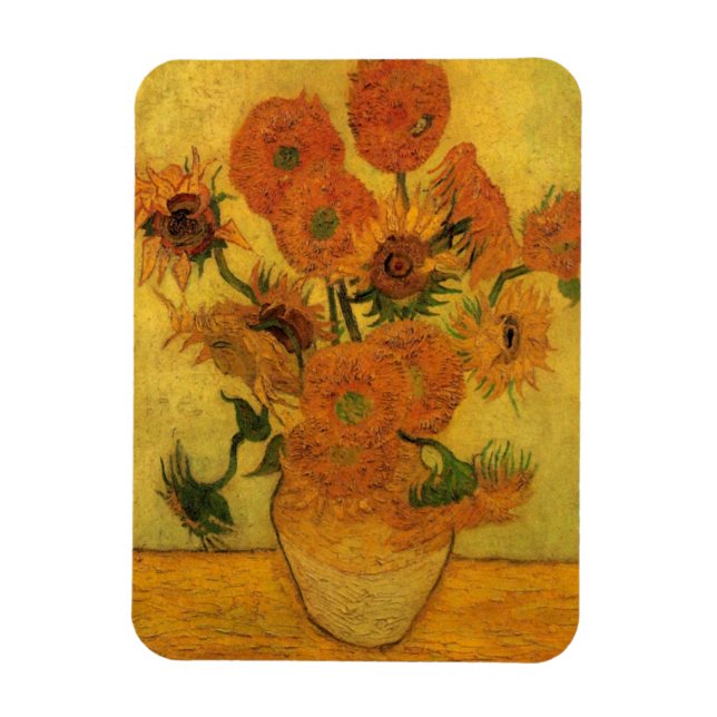 Ímã Natureza-morta de Vincent van Gogh Vaso com 15 gir (Vertical)