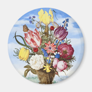 Imã Natureza-morta floral da Idade de Ouro Holandesa v