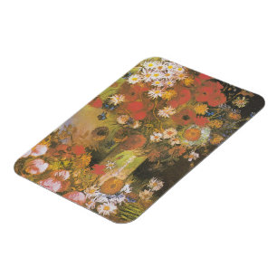 Ímã Natureza-morta floral de Van Gogh Papoulas vermelh