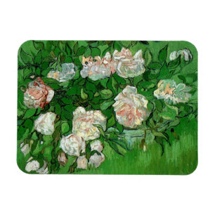 Ímã Natureza Morta: Rosas Cor-de-Rosa por Vincent van