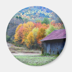 Imã Natureza Personalizada da Fazenda de outono