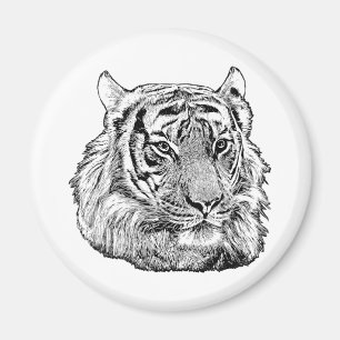 Imã Natureza Selgle Tiger Face safari