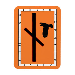 Ímã Naudhiz Viking Rune Magnet - Superando!